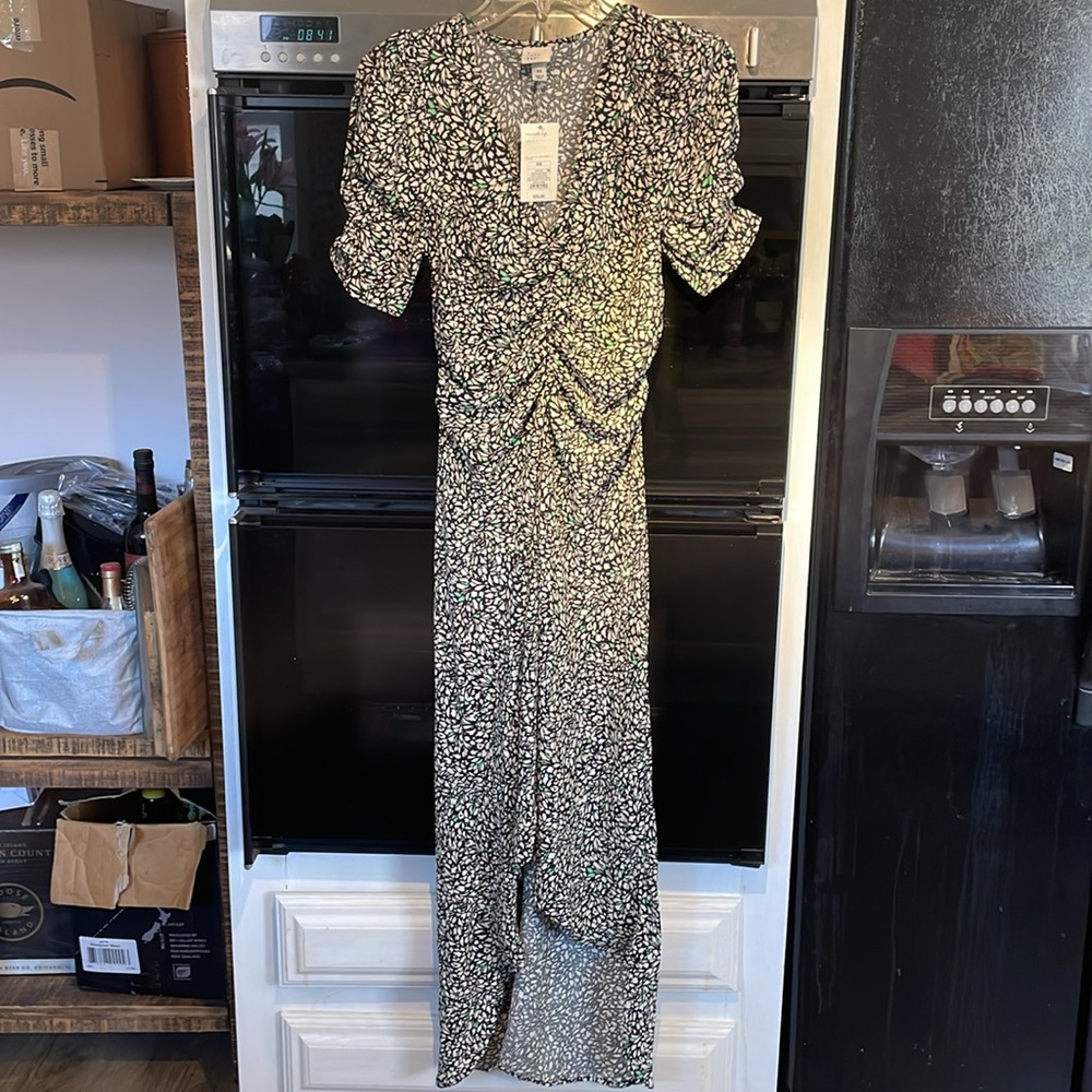 A New Day Women's Crepe Short Sleeve Midi Dress XS - Picture 6 of 7